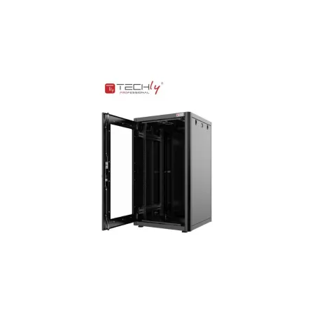 Szafa Rack 19 42u 800x800 Drzwi Szklane